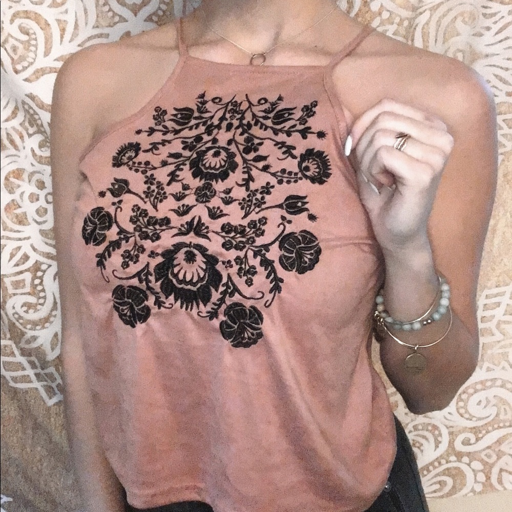 Charlotte Russe halter crop top